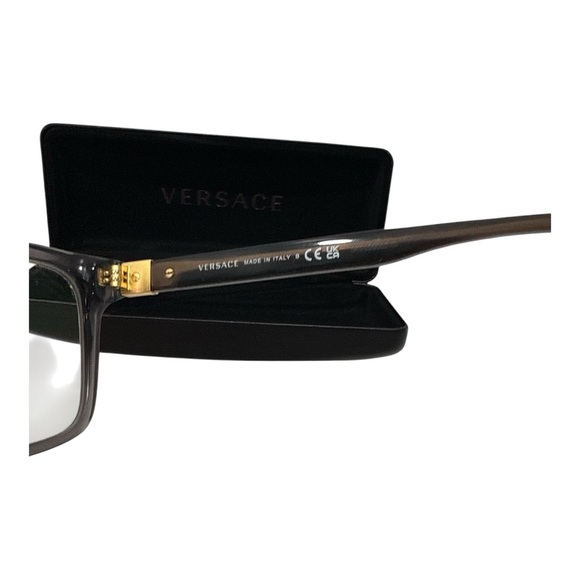 Versace
Men's Rectangle Eyeglasses, MOD 3328 Color:Transparent Gray - Picture 9 of 11